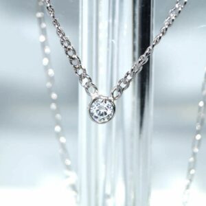 SX00719þCOLLIER MAXI SOLITAIRE MIX CHAINES
