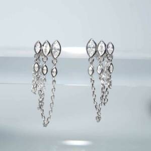 SX00903þBOUCLE CHAINETTE MARQUISE