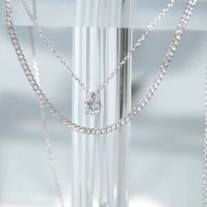 SX00991þCOLLIER CHAINE DOUBLE REMIX BRILLANT