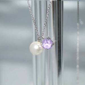 SX01026þCOLLIER CHARMS PERLE SWAROVSKI