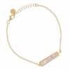 SX01103þBRACELET TAG DORE NACRE