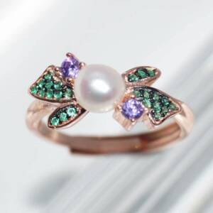 RI00974þBAGUE FLORA PERLE ROSE