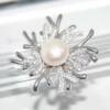 RI01306þBROCHE FLEUR PERLE