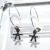 DV00920þBoucle Creole Charms Bambino Nero