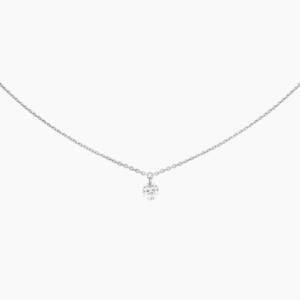 FO00009þCollier Diamant Perce Or Gris Brio Solo