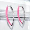 RI00896þBoucle Creoles Ovales Fluo