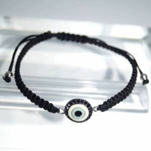 RI01369þBracelet Oeil Turc Enamel Black