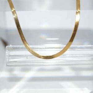RI01430þCollier Chaine Plate Golden Tears