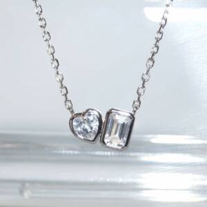RI01434þCollier Duo Asym Cuore Smaralda