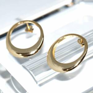 RI01556þBoucle Cercle Ouvert Golden Tears