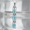 SI00114þCollier Baguette Turquoise