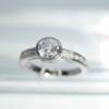 SL00611þBague Solitaire Serti Clos