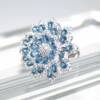 SL01157þBague Fleur Bleu Prestige T54
