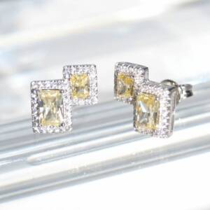 SL01269þBoucle Duo Asher Pave Jaune