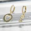 SL01276þBoucle Asym Coeur Clef Dore