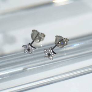 SL01285þBoucle Point Etoile Pave