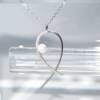 SL01527þCollier Poisson Pave Perle