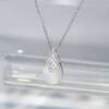 SL01569þCollier Goutte Nacre Pave