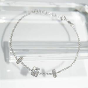 SX01153þBracelet Swarovski Esmeralda Baguette
