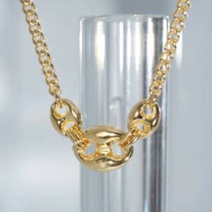 SX01330þCollier Grain De Cafe Iconique Dore