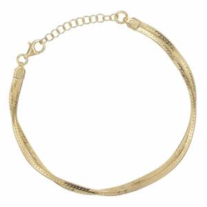 eshop SX01378 Bracelet Doré Double Chaine Magique