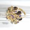 SL01611þBague Florale Dorée Multicolore