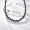 SX01392þCollier Perles de Minuit 5mm