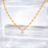 RI01440þCollier Rosiario Brillant Pop Color orange Fluo
