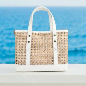 FL00019þSac Cuir & Cannage Como Blanc