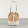 FL00040þSac Bourse Cuir & Raphia Taormina Blanc