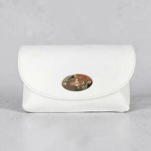 FL00061þPochette Cuir Perla Blanc