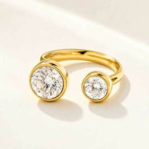 NJ00018þBague Eclisse Duo Zircons Rond