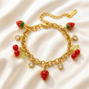 NJ00081þBracelet Dolce Vita Fraise Éclat