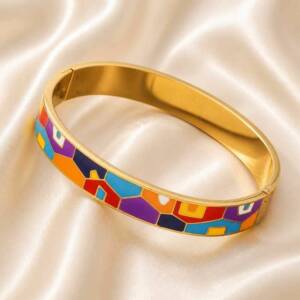 NJ00111þBracelet Jonc Riviera Color Caldo
