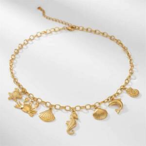 NJ00162þCollier Mare Azzurra Doré