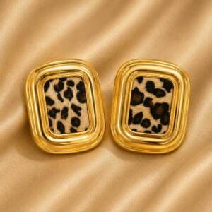 NJ00509&thorn;Boucles Leoparda Milano