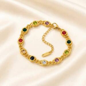 NJ00590þBracelet Anello Cristallo Venezia