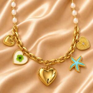 NJ00634þCollier Medaglione Capri