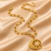 NJ00673þCollier Medaglione Imperiale Venezia