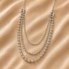 NJ00680þCollier Tripla Catena Milano