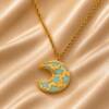 NJ00684þCollier Luna Azzurra Capri