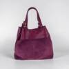 FL00074þSac porté épaule en cuir grainé et cuir velours Made in Italy