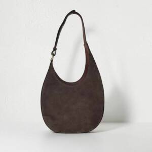 FL00075þSac porté épaule arrondi en cuir Made in Italy