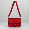 FL00091þPetit sac bandoulière à rabat en cuir grainé Made in Italy