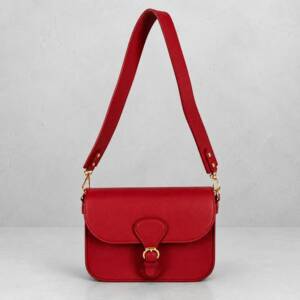 FL00091þPetit sac bandoulière à rabat en cuir grainé Made in Italy